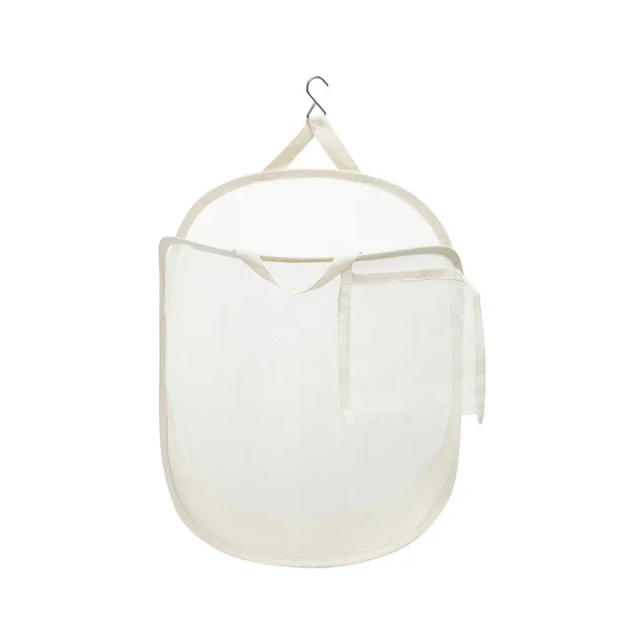 Bathroom%20Laundry%20Sorting%20Basket%20Frame%20Mesh%20Storage%20Bag%20Foldable%20Laundry%20Organizer%20Cloth%20Bucket%20with%20PVC%20Handle%20for%20Home%20-%20Image%204