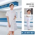 Nurses' Uniform Women's Summer Short Sleeve White Lab Coat Medical Beauty Salon Long Customized Thin Kindergarten Overalls. 