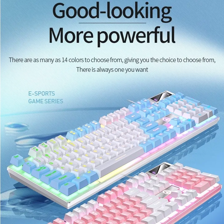Pink%20Purple%20Gaming%20Keyboard%20and%20Mouse%20Set%20Mechanical%20Feel%20Girl%20Cute%20USB%20Wired%20keybord%20With%20white%20LED%20Light%20backlit%20key%20board%20membrane%20external%20For%20PC%20Laptop%20Computer%20-%20Image%208