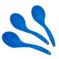Quality 3 Pcs Plastic Rice Spoon Set  22Cm Blue. 