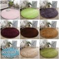 【Miga Plaza】High Quality Carpet Fluffy Rug Mat Plush Round Round Shaggy Sofa Blanket. 