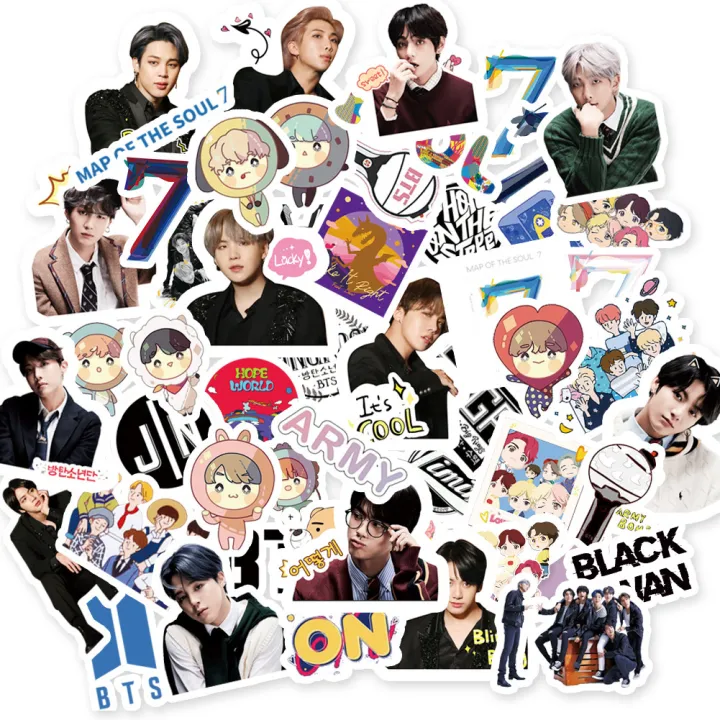 20/40/60pcs%20BTS%20Stickers%20KPOP%20Music%20Korean%20Boys%20Band%20Stickers%20for%20Laptop%20Scrapbook%20Journal%20Kids%20Girls%20Boys%20Stickers%20-%20Image%202
