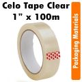 Cello Tape Clear Packaging Tape 1 inch x 100m Roll Selo Tape. 