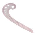 Comma Shaped Practical Plastic Pattern Making Metric Transparent Spline Design Sewing Tool Measure Ruler French Curve Ruler. 