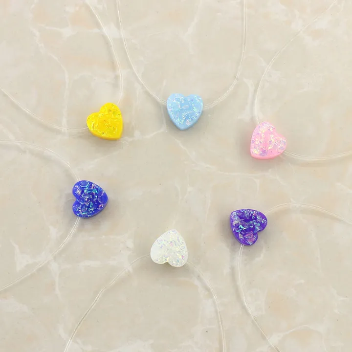 Female%20Transparent%20Fishing%20Line%20Necklace%20Invisible%20Chain%20Small%20Love%20Necklace%20Women%20Resin%20Heart%20Choker%20Necklace%20Collier%20Femme%20-%20Image%206