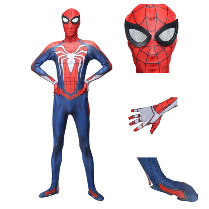 Adult%20Kid%20Long%20Sleeve%20Spiderman%20Slim%20Jumpsuit%20Halloween%20Party%20Cosplay%20Costume%20-%20Image%208