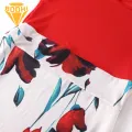 Women Printed Dress Floral Print Slim Fit Summer Dress for Women Knee Length Round Neck Short S ve Commute Dress Women Dress. 