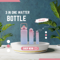 Affordable 3-in-1 Colourful Water Bottle Set (2000ml, 800ml, 300ml) - Best Water Bottle Price in Sri Lanka. 
