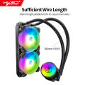 HXSJ Cool Moon Cold Moon 240 One-Piece Pc Case Water Cooler With Rgb 120Mm Quiet Fans Cpu Liquid Radiator For Lga775/115X/Am4/Am3/Fm2. 
