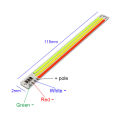 115x10mm Red Green White 3-color DC 5V COB Strip LED Tricolour Lamp for Face Recognition Decoration Lighting. 