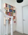 Modern bookshelf made of solid pine | Wall hanging funky shelf| Minimalistic beautiful shelf. 