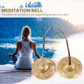 Yoga Cymbals Brass Cymbal Bell Chimes Tibetan Buddhist Style,C. 