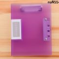 Invoice folder A5 Clip Small Size vYbz Ticket Holder Document Storage Force Clip Plywood Ticket Clips Strong Document Frosted Translucent Clip Double -. 