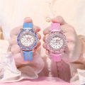 【Best Sellers】Girls' Cute Princess Pink Children's Watch Little Girl Cute Cartoon Waterproof Primary and Secondary School Students 9-10-13 [Top-notch quality]. 