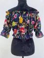 Off Shoulder Floral Blouses. 