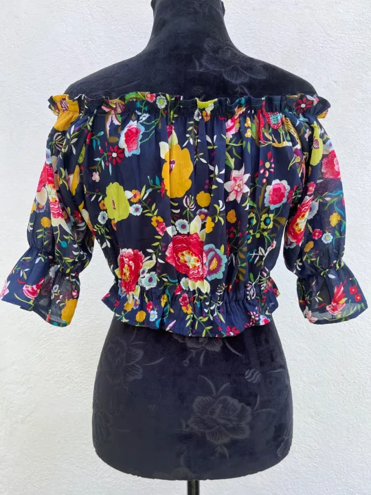 Off Shoulder Floral Blouses