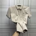 Summer New Polo Collar Embroidery B Short Sleeve T T-shirt Men's Short Sleeve Casual Slim Fit T T-shirt Men's Fashion polo Men's Shirt. 