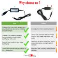 USB to DC 9V Power Cable 5V to 9V Adapter Cable Step up Power Converter for WiFi Routers and Other Devices [RouterBuddy 9V]. 
