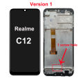 LCD With Frame For OPPO Realme C12 Vision 1 C15 RMX2180 Display Touch Screen Digitizer Assembly Replacement Parts. 