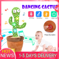 Dancing Cactus Toys 120 English Songs LED Illuminated Cute Singing Recording Talking Cactus Rechargeable Dencing Cactus Toy for Kids Baby Boys Girls Birthday Gift Boneka Kaktus Menari Bercakap Plush Toy 跳舞仙人掌玩具. 