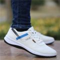 Spring Men's Shoes Leather Waterproof Casual Shoes Sneakers Men's Breathable Deodorant Travel Shoes Men's Shoes Versatile Trendy Shoes. 