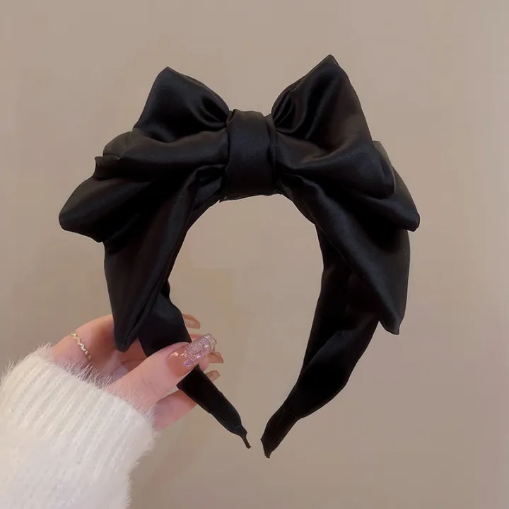 Sweet%20Black%20Bow%20Knot%20Hairband%20Temperament%20Elegant%20Headband%20For%20Women%20Korean%20Style%20Fashion%20Headdress%20Girls%20Hair%20Accessories%20-%20Image%206