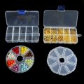 Transparent Plastic Storage Jewelry Box Compartment Adjustable Container For Beads Earring Box Jewelry Rectangle Case. 
