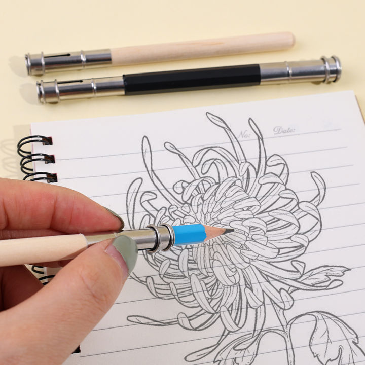 1/3pcs%20Dual-headed%20Art%20Write%20Tool%20Extender%20Adjustable%20Pencil%20Extension%20Stationery%20Practical%20Exquisite%20Portable%20for%20Sketch%20School%20Office%20-%20Image%207