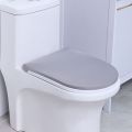 Soft Toilet Lid Cover Washable Solid Color Toilet Dust Cover Wear Resistant Stretch Toilet Seat Cover. 