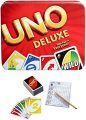 Uno Deluxe Card Game in Metal Box. 