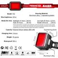 INFUN F50 Bicycle Rear Light Bike Brake Taillight Bicycle Alarm MTB Cycling Charge LED Flashlight for Bike Safe Lamp Accessories-Red. 