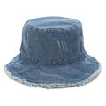 New Retro Ripped Denim Sunbonnet Women‘s Summer Bucket Hat Fisherman Hat Sunscreen Sun Protection Hat Unisex Panama Cap. 
