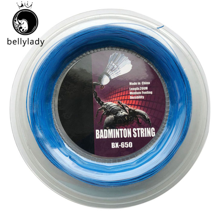 bellylady BX-650 Badminton Racket String Training Badminton Line 200 ...