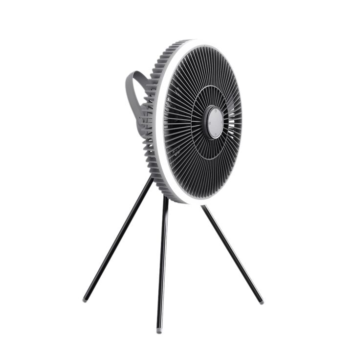 Portable%20Fan%20Rechargeable%20Battery%20Powered%20Fan%20Outdoor%20Camping%20Fan%20with%20Light%20and%20Hook%20for%20Home%20Tent%20Travel%20Gray%20-%20Image%202
