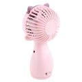 20CC Cute for Cat Handheld Fan Small Cooling Fan Portable USB Eyelash Fan 3 Gear Speed Adjustable Mini Ventilation Fan Low NoUSB Fan. 