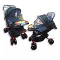 Baby Lightweight Folding Baby Stroller with Music adjustment wheels lock 3 step fold able for sleep with Laundry Bag. 