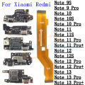 Wenefang USB Charging Port SIM Card Reader Connector Board For Xiaomi Redmi Note 9S 9 10 10s 11 11s 12 12S 13 Pro+ 5G 4G Main Flex Cable. 