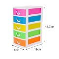 Mini Small Drawer 5 Layers In 1 Set (Large) Plastic Storage Boxes for Medicine, Stationery Items, Cosmetics, Money, Jewelry & Other Small Items for Storing Purpose.. 