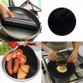 1pc Reuseable Non-stick Mat Pan Fry Liner Sheet Cooking Wok Sheet Pad Kitchen BBQ Baking Mats Cooking Tool Round 24cm Diameter. 