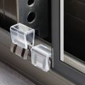 【ALLGOOD】1x1/5Pcs Window Sliding Lock Buckle Screen Window Aluminum Alloy Buckle Fixed Limiter Doors Windows Child Safety. 