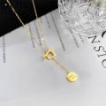 OYJR Gold Kwintas Non Tarnish Necklace for Women Pendant Stainless Chain Jewelry Gift. 