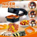 Multi-Function 5 in 1 Kitchen Slicer Vegetable Fruit Quick Nicer Dicer Cutter Chopper and Sharp Stainless Steel Blades. 
