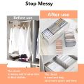 3Pcs Wardrobe Clothes Organizer,Mesh Foldable Drawer Organizers. 