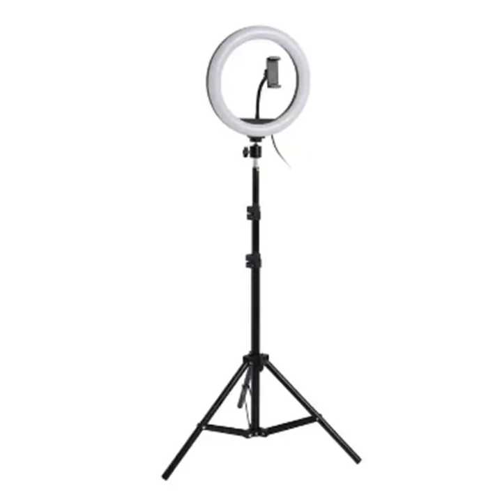 LED Ring Light 26cm Dimmable Selfie Lamp With Tripod Stand Phone Holder Photography Lighting Photo Studio Live Ringlights