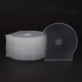 1/3PCS Transparent Plastic Single Piece Round Disc Case CD Case CD DVD Disc Box. 