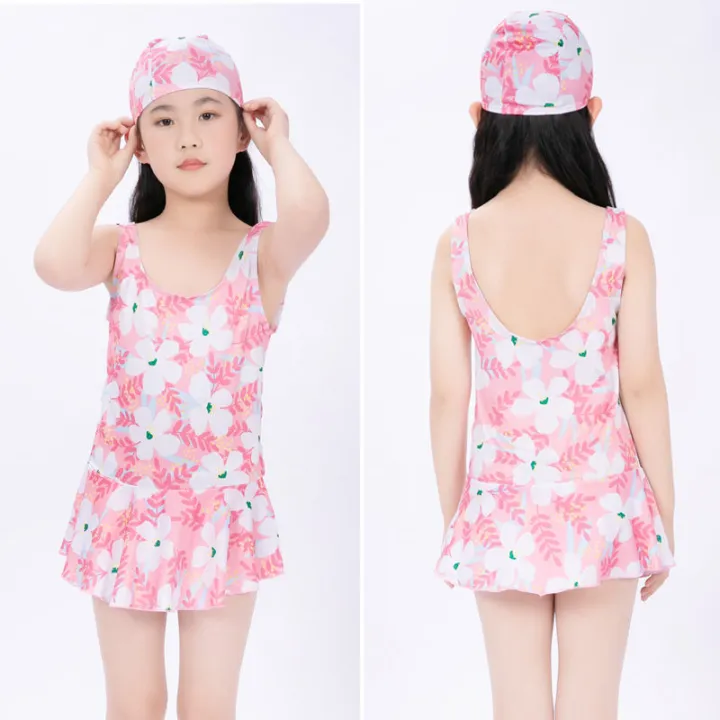 Hooded%20New%20Children's%20Suit%20Swimming%20Suit%20One-Piece%20Baby%20Girl%20Swimsuit%20Student%20Swimming%20Trunks%20Children%20and%20Teens%20Hot%20Spring%20Bathing%20Suit%20-%20Image%203