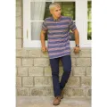 Casual Wear Self Collar S/S T-Shirt. 