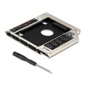 Hard Disk Drive Caddy 9.5mm Universal For CD/DVD-ROM Optical Bay 2nd SATA HDD SSD. 
