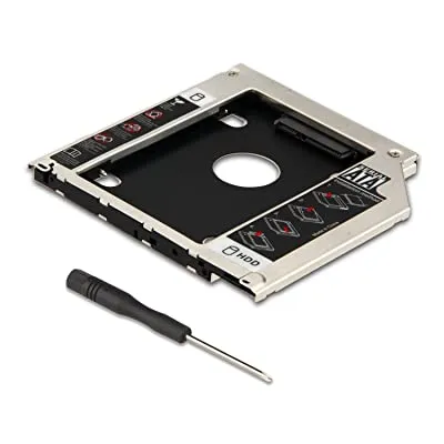 Hard%20Disk%20Drive%20Caddy%209.5mm%20Universal%20For%20CD/DVD-ROM%20Optical%20Bay%202nd%20SATA%20HDD%20SSD%20-%20Image%204