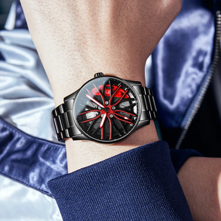 OLEVS%20Car%20Rim%20Luxury%20Mens%20Watch%20Spinning%20Wheel%20Hub%20Original%20Quartz%20Men's%20Watches%20Leather%20Strap%20Fashion%20Elegant%20Watch%20for%20Men%20-%20Image%202